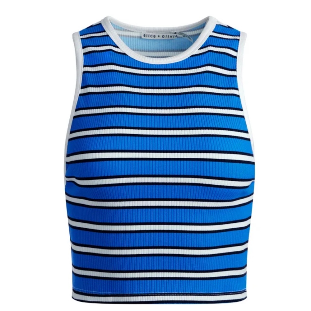 Alice and Olivia Andre fitted cropped tank